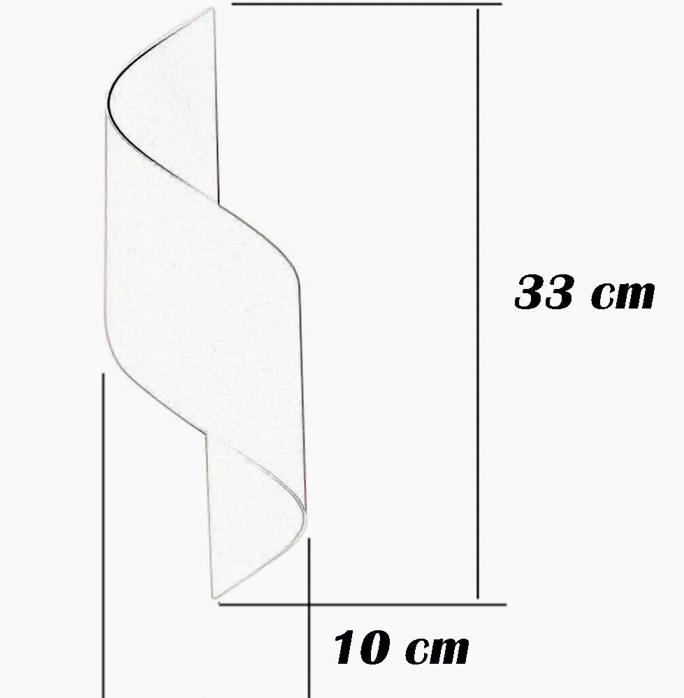 Applique spirale da parete doppia emissione di luce con attacco G9 - ambraled