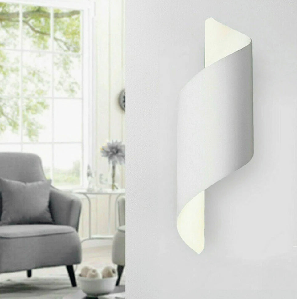 Applique spirale da parete doppia emissione di luce con attacco G9 - ambraled