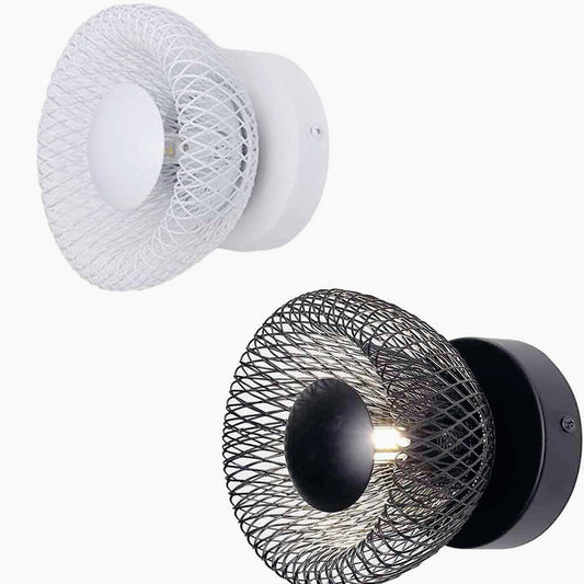 Lampada parete industriale in metallo – Attacco G9, disponibile in bianco e nero - ambraled