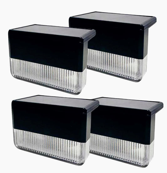 4 Luci Solari da Giardino LED con Pannello Solare – Luce Calda 3000K + RGB - ambraled