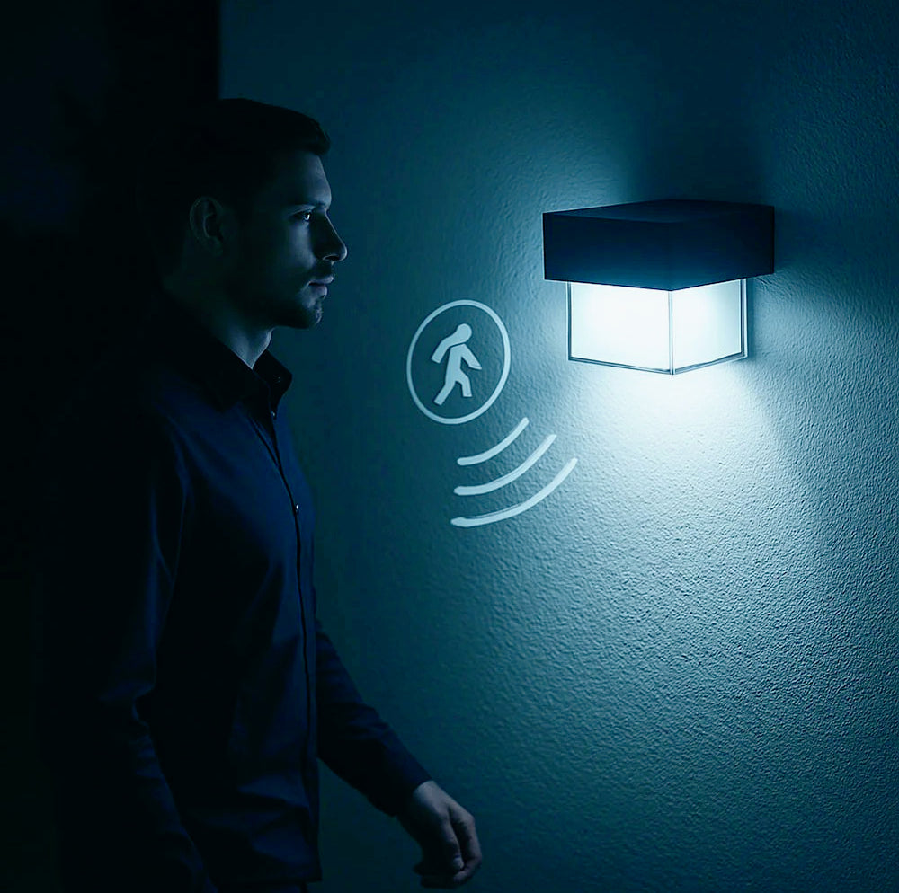 Applique solare con pannello e sensore – 3 modalità di luce 6500K IP54 - ambraled