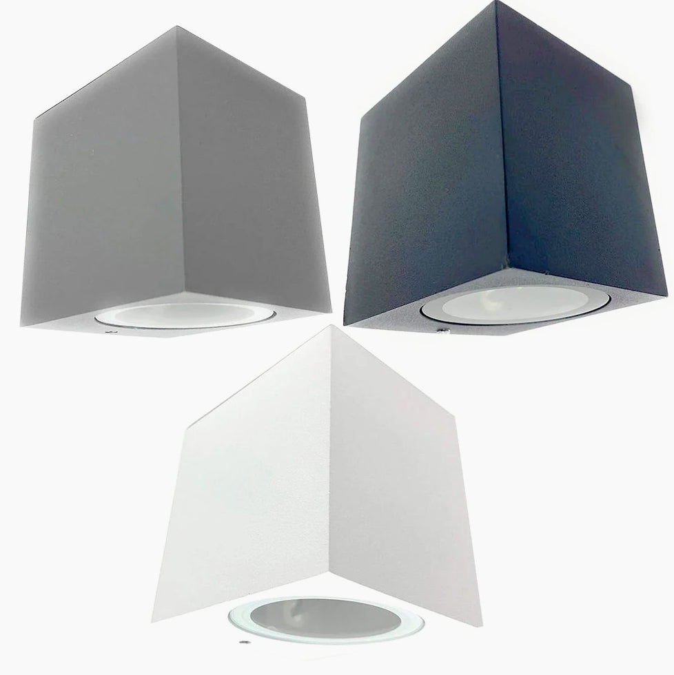 Applique a parete per esterni – Lampada da muro GU10 per giardino, protezione IP65 - ambraled
