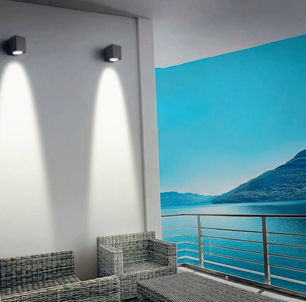 Applique a parete per esterni – Lampada da muro GU10 per giardino, protezione IP65 - ambraled