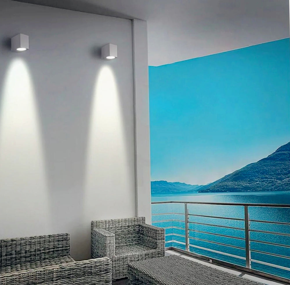 Applique a parete per esterni – Lampada da muro GU10 per giardino, protezione IP65 - ambraled