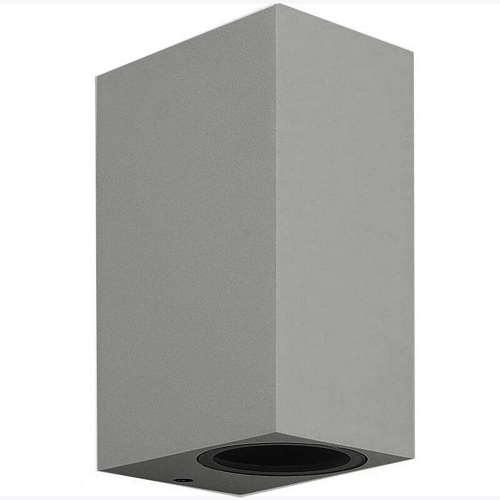 Applique a parete quadrata doppia emissione – Faretto attacco GU10 - ambraled