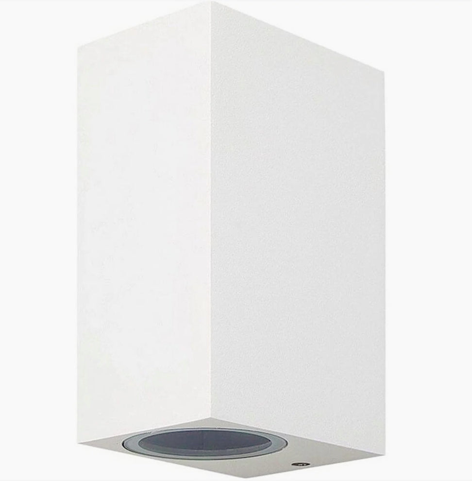 Applique a parete quadrata doppia emissione – Faretto attacco GU10 - ambraled