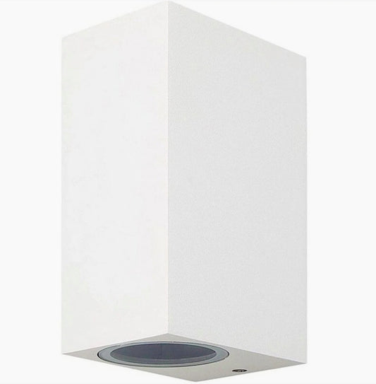Applique a parete quadrata doppia emissione – Faretto attacco GU10 - ambraled