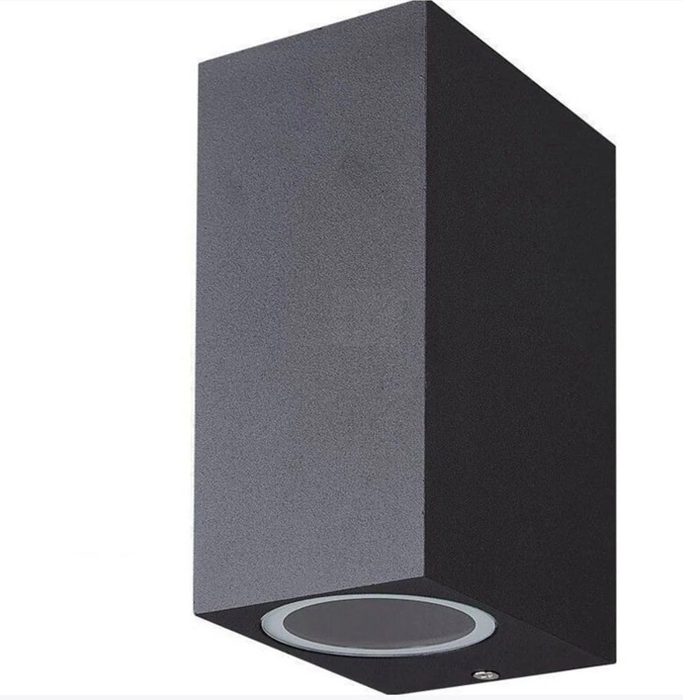 Applique a parete quadrata doppia emissione – Faretto attacco GU10 - ambraled