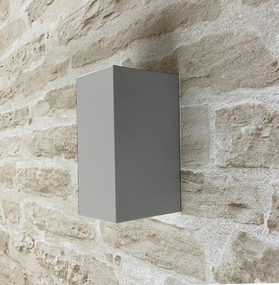 Applique a parete quadrata doppia emissione – Faretto attacco GU10 - ambraled