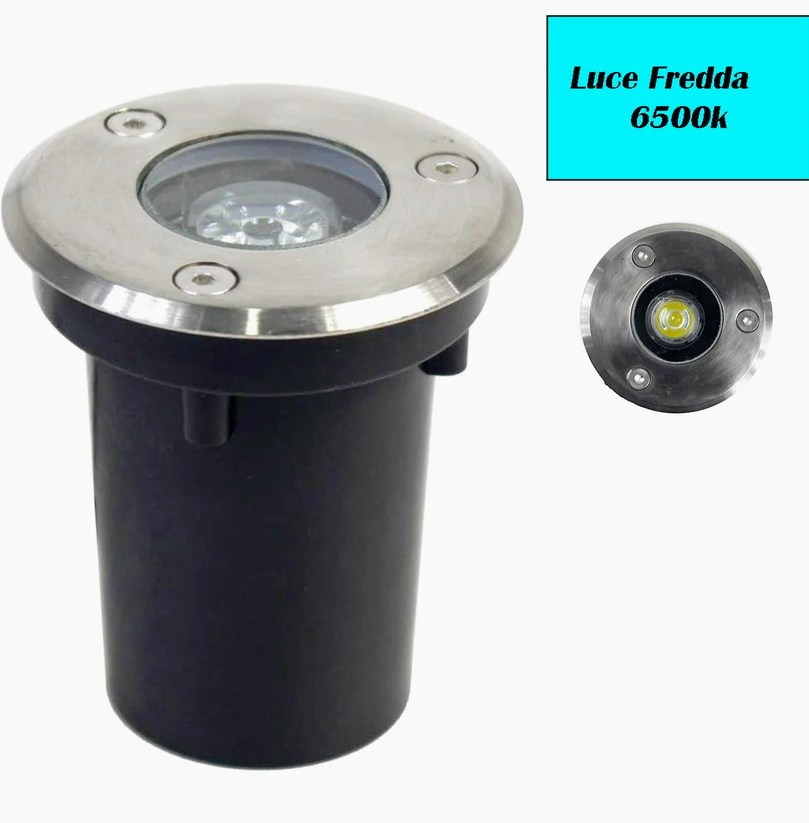 Faretto incasso calpestabile 1 led 1,5 watt 6500k 3000k 4000k IP67 - ambraled