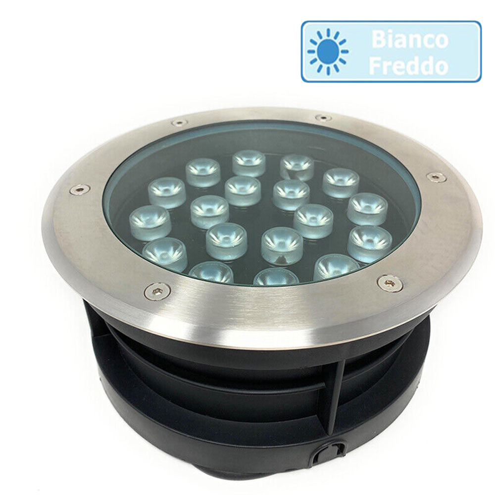Faretto incasso calpestabile 18W – 18LED 3000K/4000K/6500K IP67 - ambraled