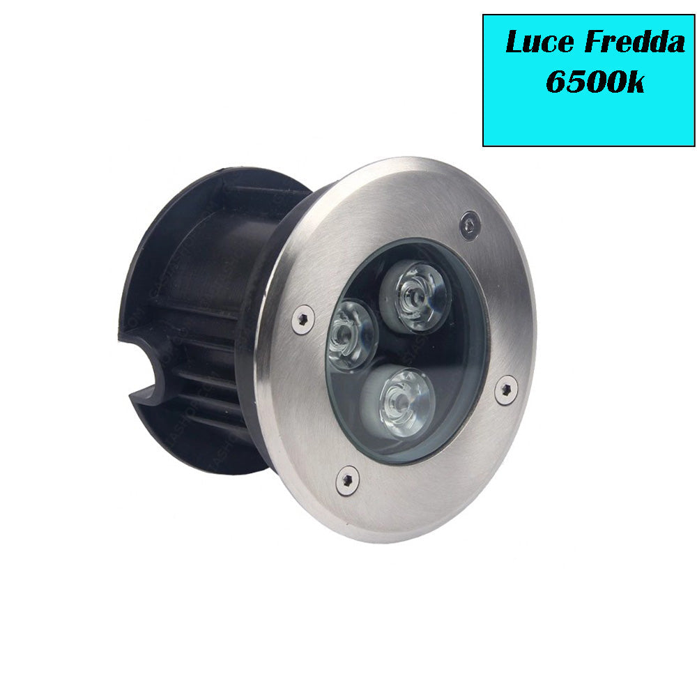 Faretto incasso calpestabile 3W – 3LED 3000K/4000K/6500K IP67 - ambraled