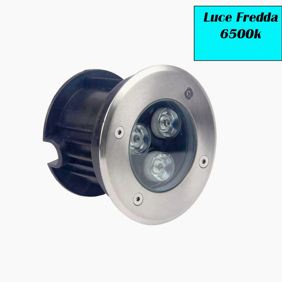 Faretto incasso calpestabile 3W – 3LED 3000K/4000K/6500K IP67 - ambraled