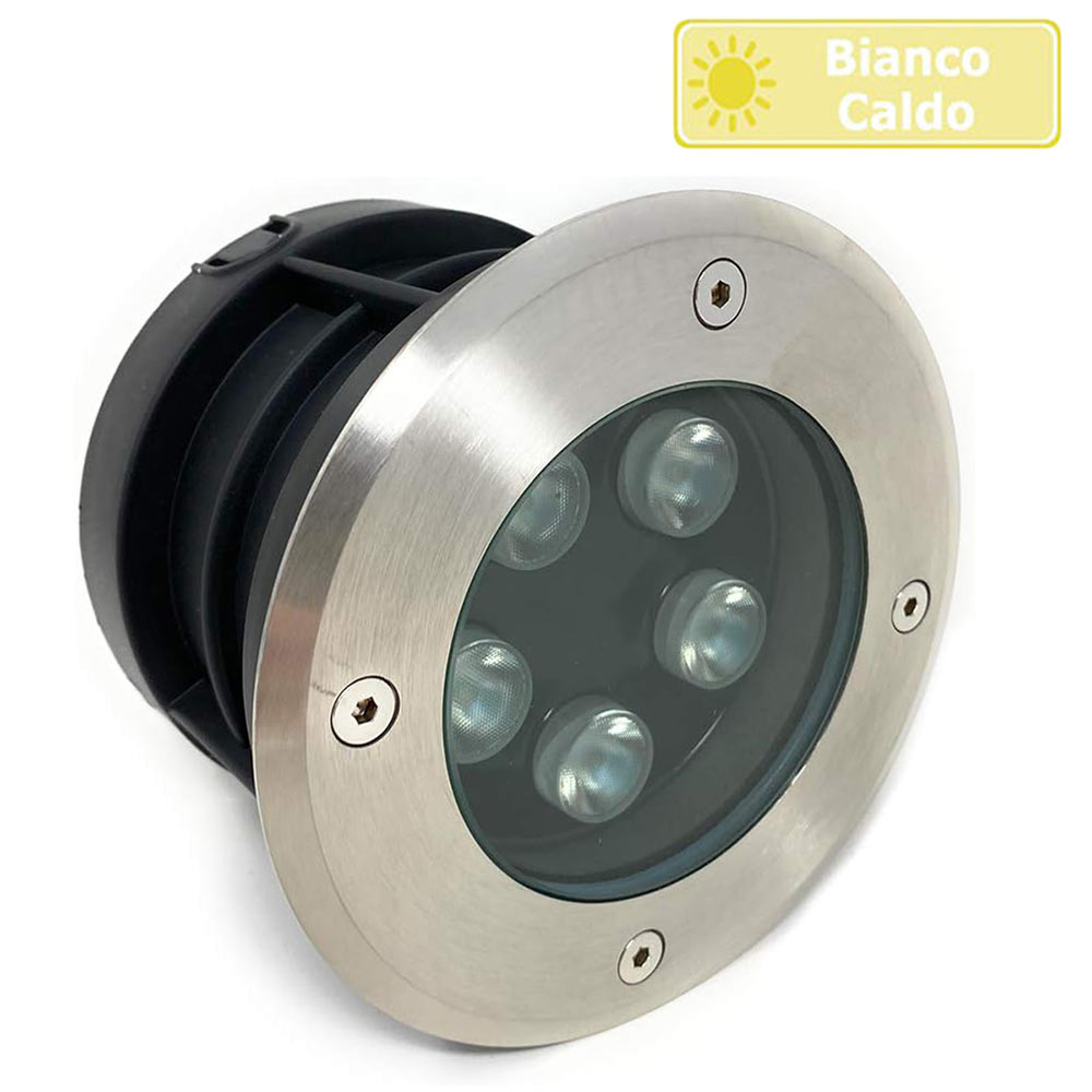 Faretto incasso calpestabile 5W – 5LED 3000K/4000K/6500K IP67 - ambraled