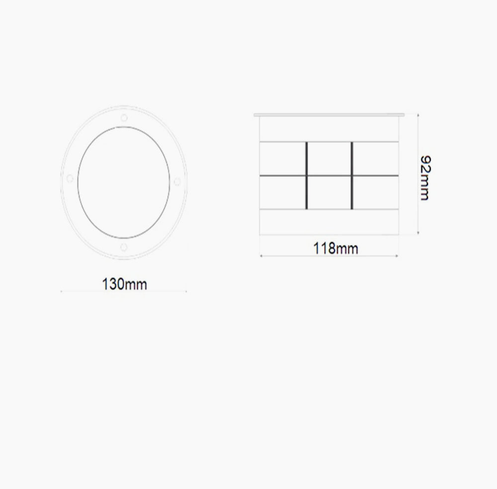 Faretto incasso calpestabile 5W – 5LED 3000K/4000K/6500K IP67 - ambraled