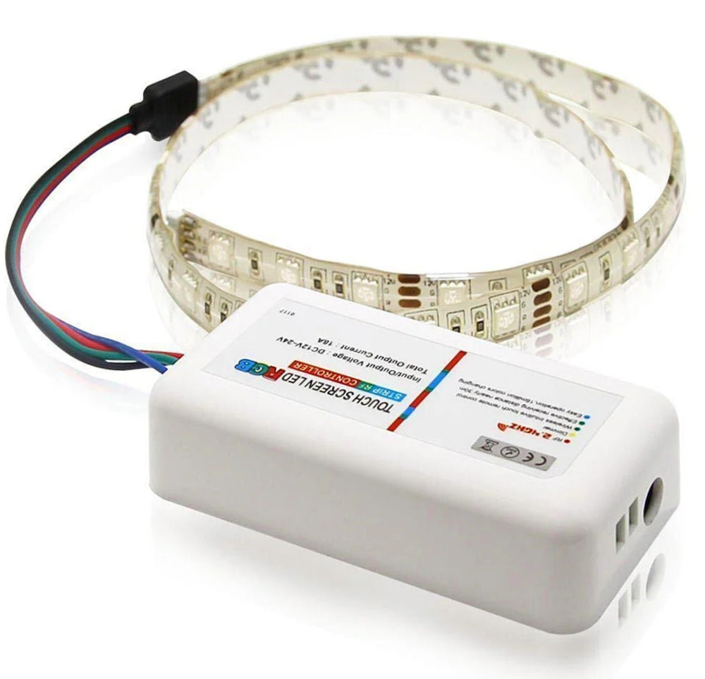 Controller RF 2.4GHz touch – Strip LED RGB DC12/24V + telecomando - ambraled