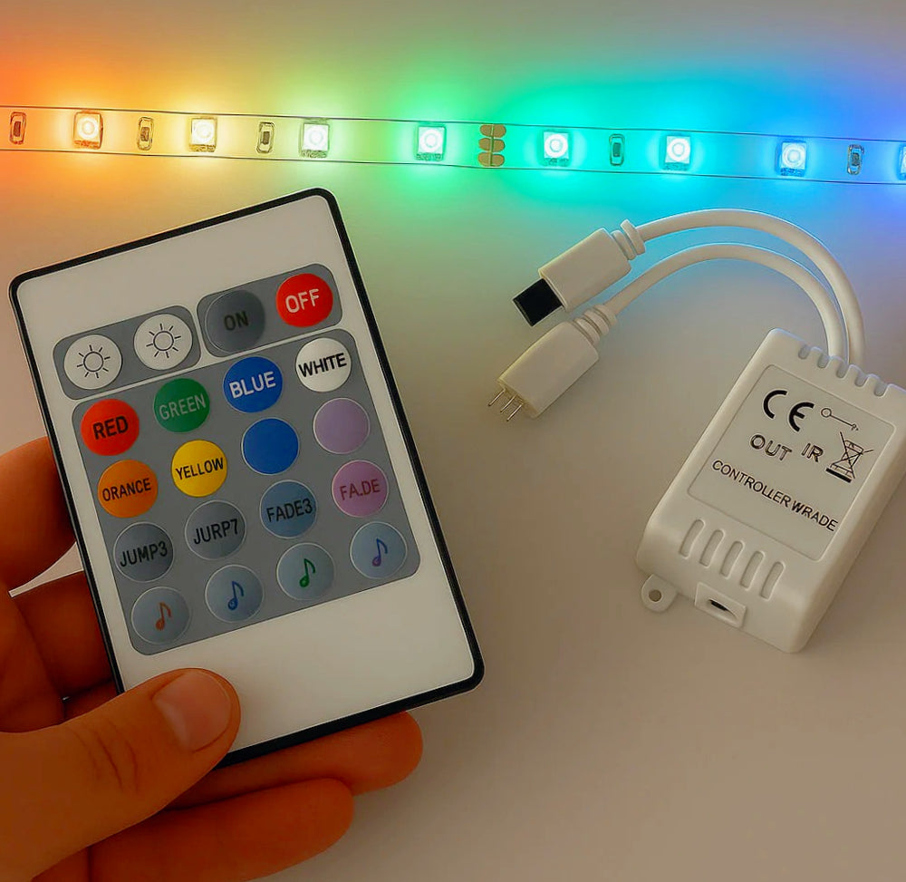 Centralina RGB 12/24V – telecomando, controller per striscia LED - ambraled