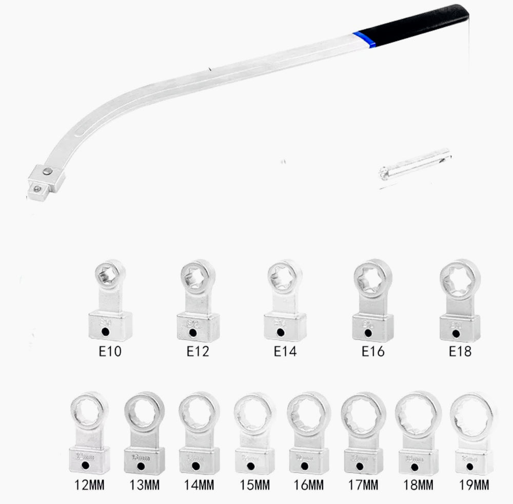 hiave tendicinghia auto – con adattatori Torx e puleggia - ambraled