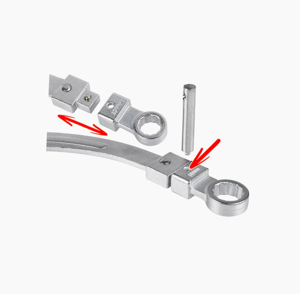 hiave tendicinghia auto – con adattatori Torx e puleggia - ambraled