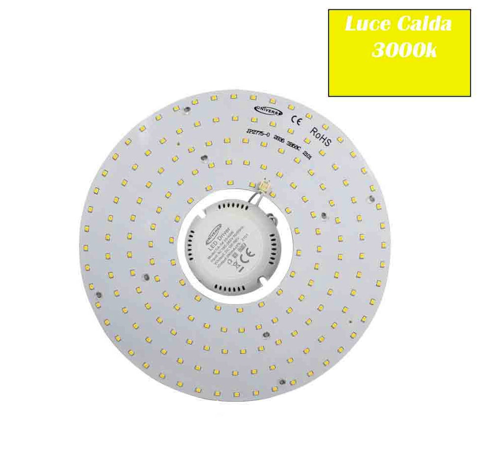 Modulo LED circolare 54W – Circolina LED ricambio neon plafoniere - ambraled