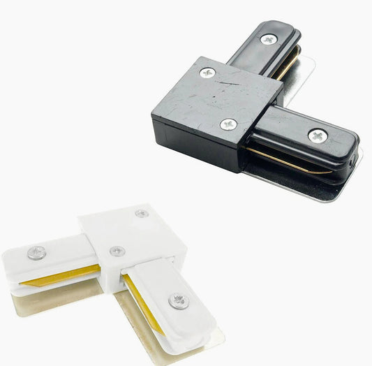Connettore giunto a L – binario elettrificato monofase per pista - ambraled