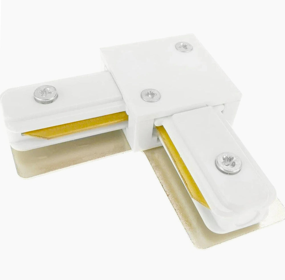 Connettore giunto a L – binario elettrificato monofase per pista - ambraled