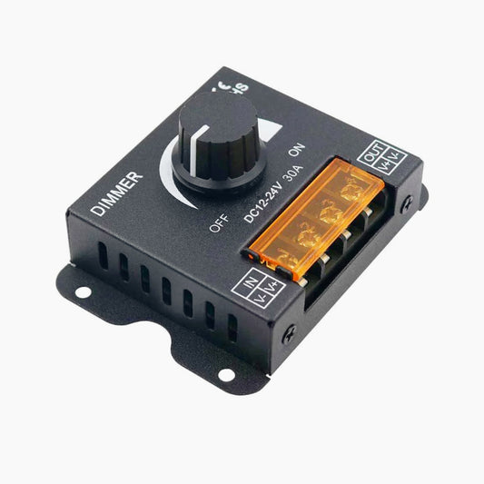 Dimmer LED 12-24V 30A – interruttore con manopola - ambraled
