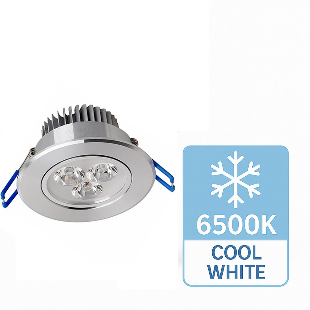 Faretto Spot 3W – 3LED ad incasso orientabile - ambraled