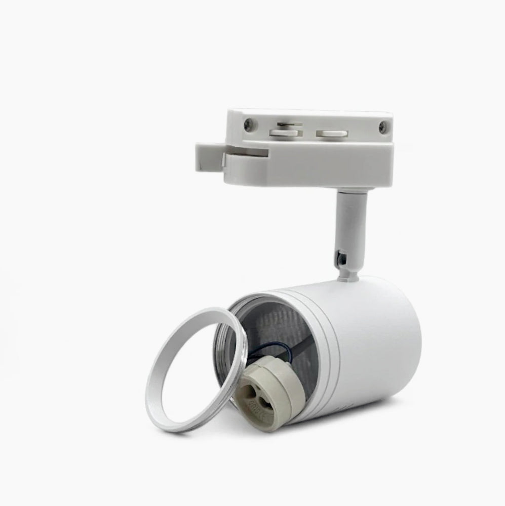 Faretto orientabile monofase GU10 per binario elettrificato - ambraled