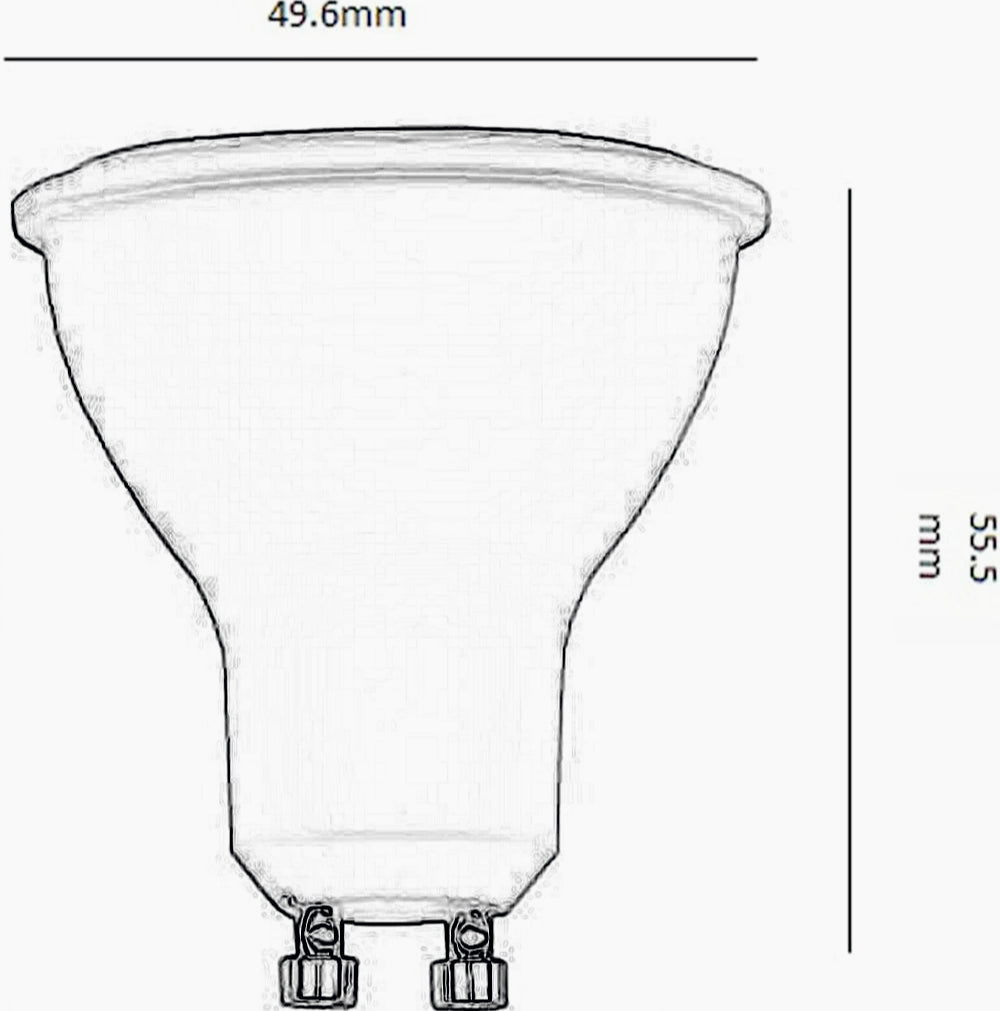 Faretto GU10 6W – 8LED COB 3000K/4000K/6500K 435Lm - ambraled