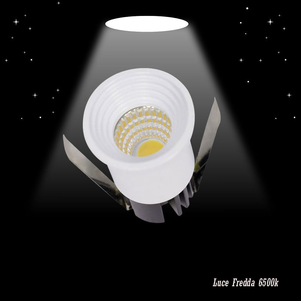 Faretto LED incasso 3W – 3000K/4000K/6500K bianco tondo - ambraled