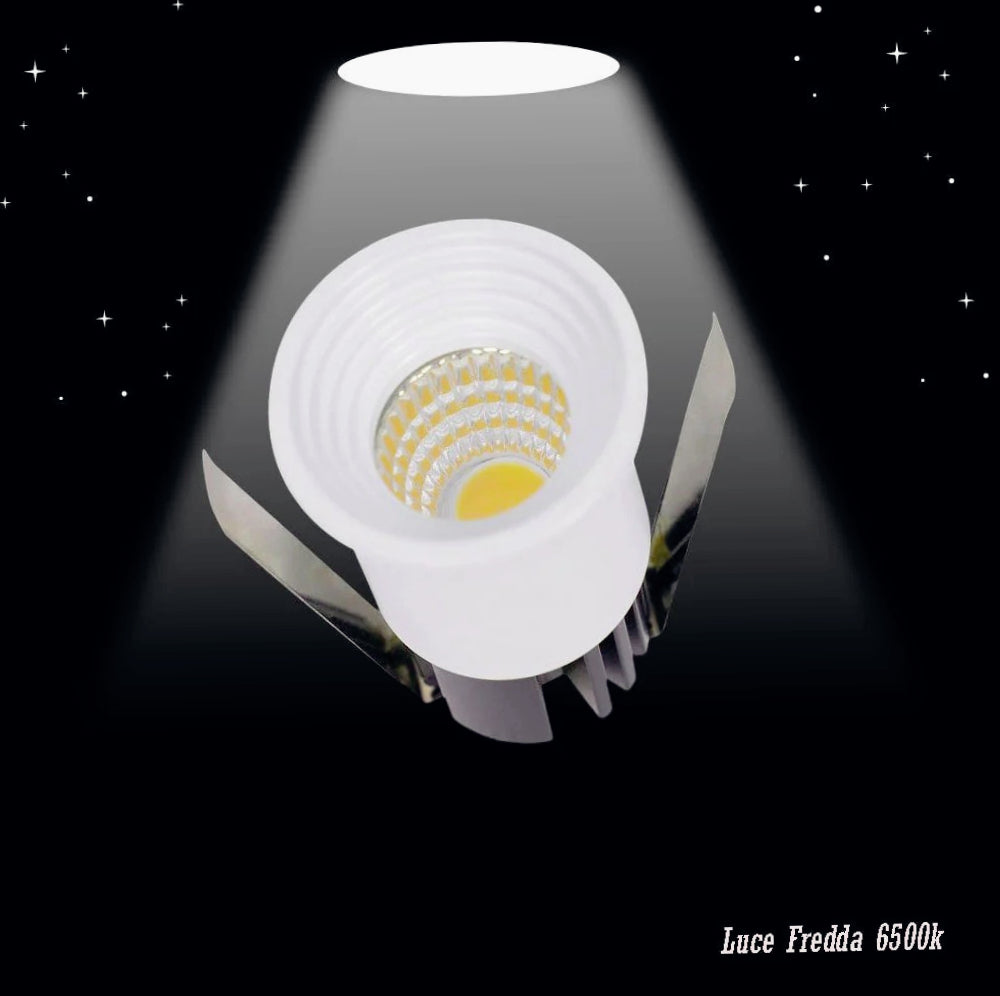 Faretto LED incasso 3W – 3000K/4000K/6500K bianco tondo - ambraled