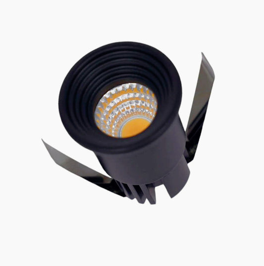 Faretto LED incasso 3W – 3000K/4000K/6500K nero tondo - ambraled