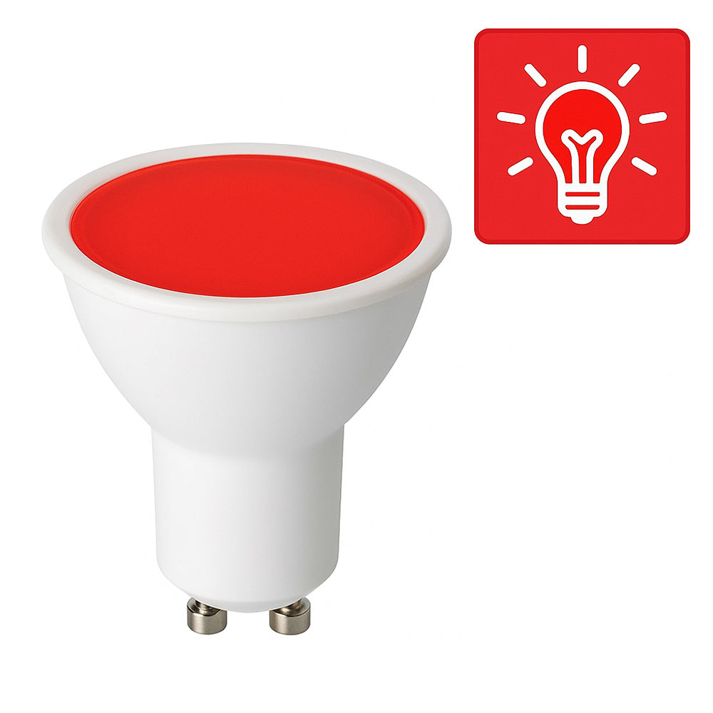 Faretto LED 6W – luce RGB (rosso/blu/verde) GU10 - ambraled