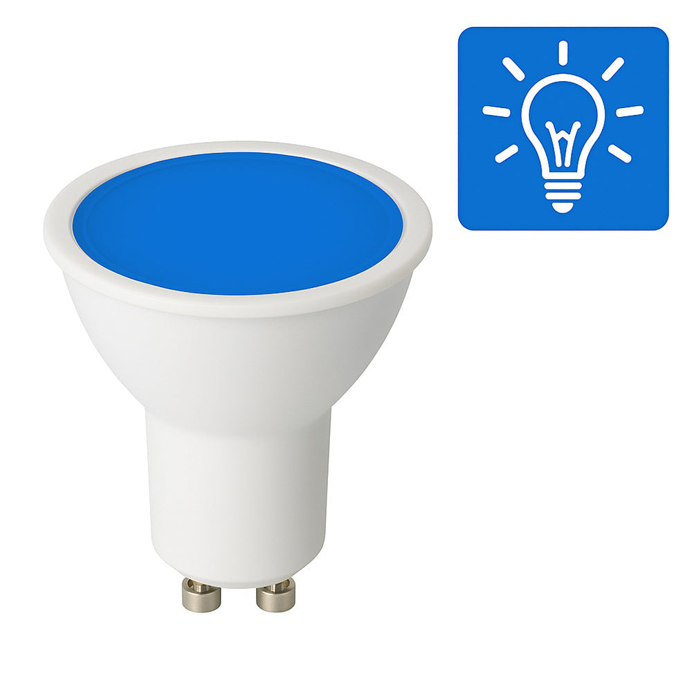 Faretto LED 6W – luce RGB (rosso/blu/verde) GU10 - ambraled