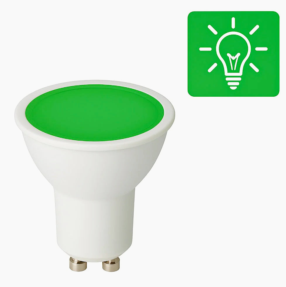 Faretto LED 6W – luce RGB (rosso/blu/verde) GU10 - ambraled