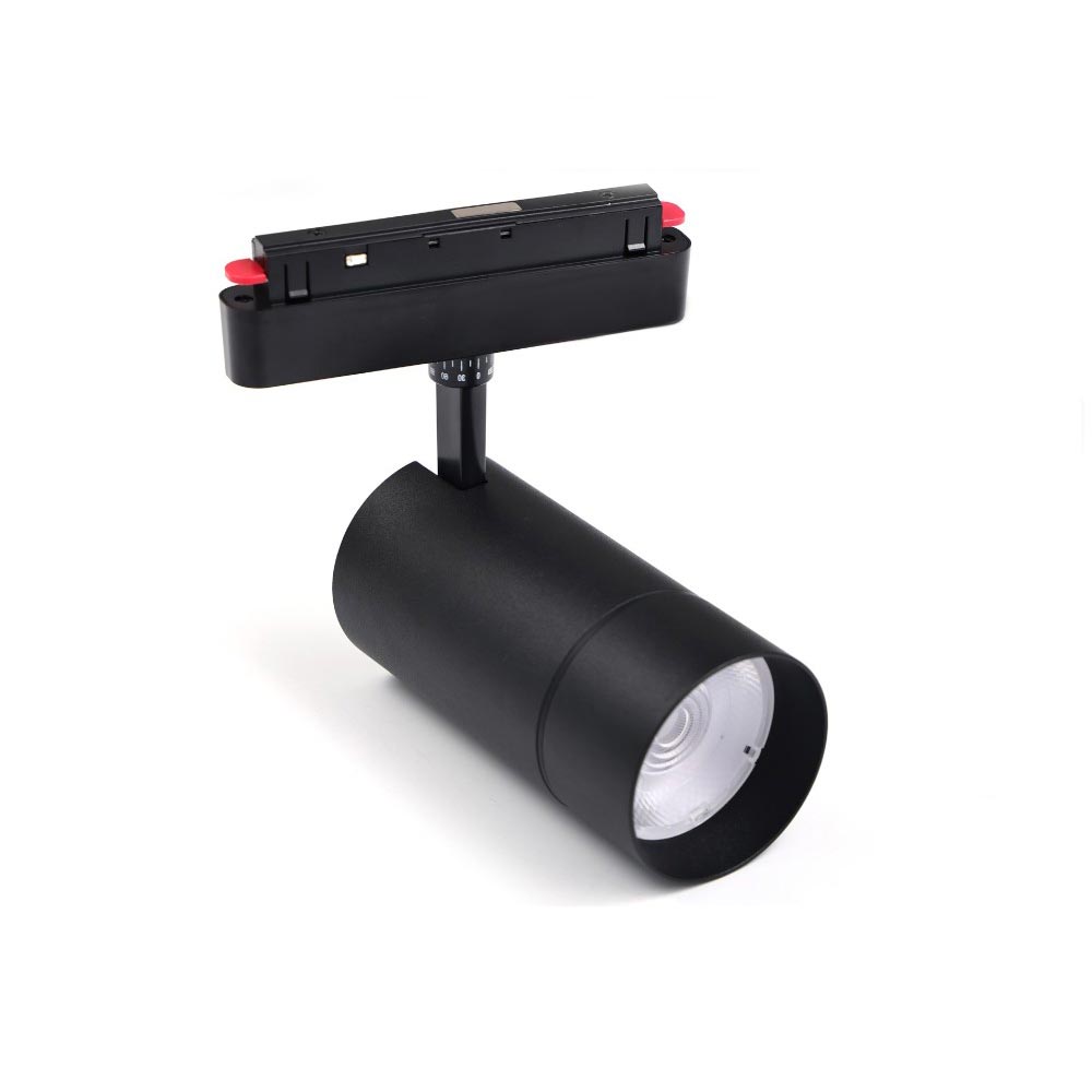 Faretto binario led cob 24 watt magnetico track elettrificato 48V - ambraled