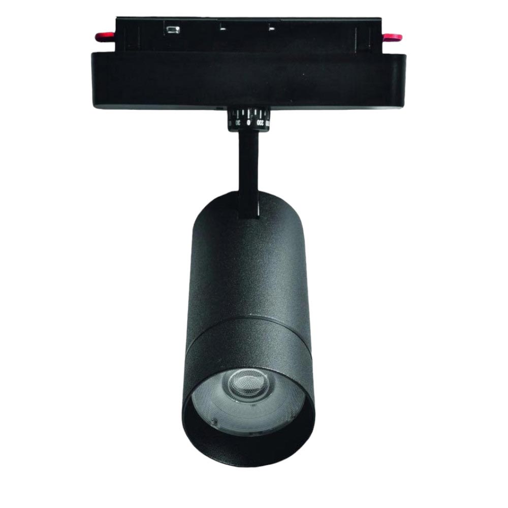Faretto binario led cob 24 watt magnetico track elettrificato 48V - ambraled