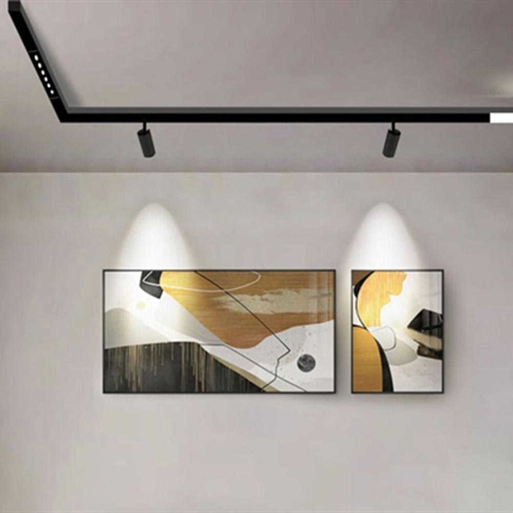 Faretto binario led cob 24 watt magnetico track elettrificato 48V - ambraled