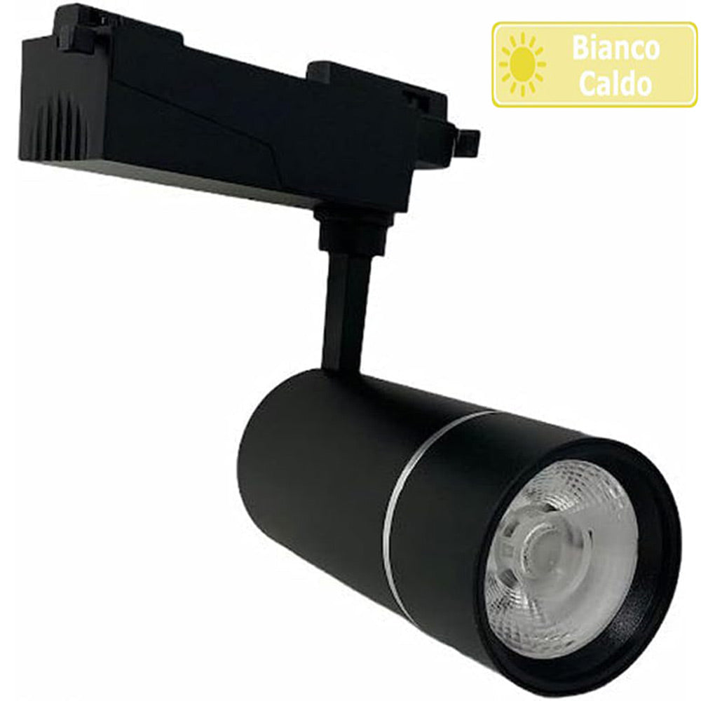 Faretto binario LED COB 30W – nero 3000K/4000K/6500K - ambraled