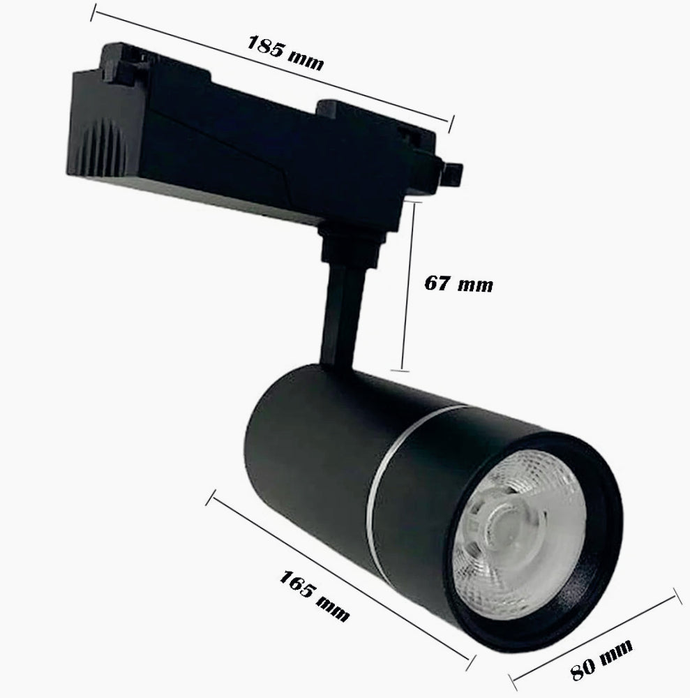 Faretto binario LED COB 30W – nero 3000K/4000K/6500K - ambraled