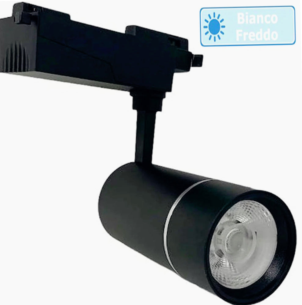Faretto binario LED COB 30W – nero 3000K/4000K/6500K - ambraled