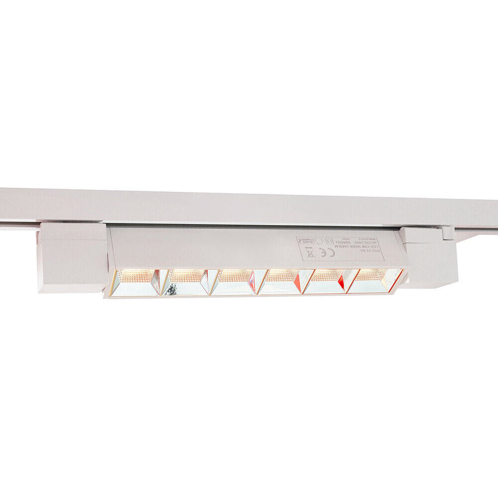 Faretto Track 12W – 6LED binario bianco/nero 3000K/4000K/6500K - ambraled