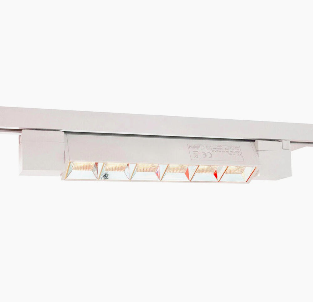 Faretto Track 12W – 6LED binario bianco/nero 3000K/4000K/6500K - ambraled