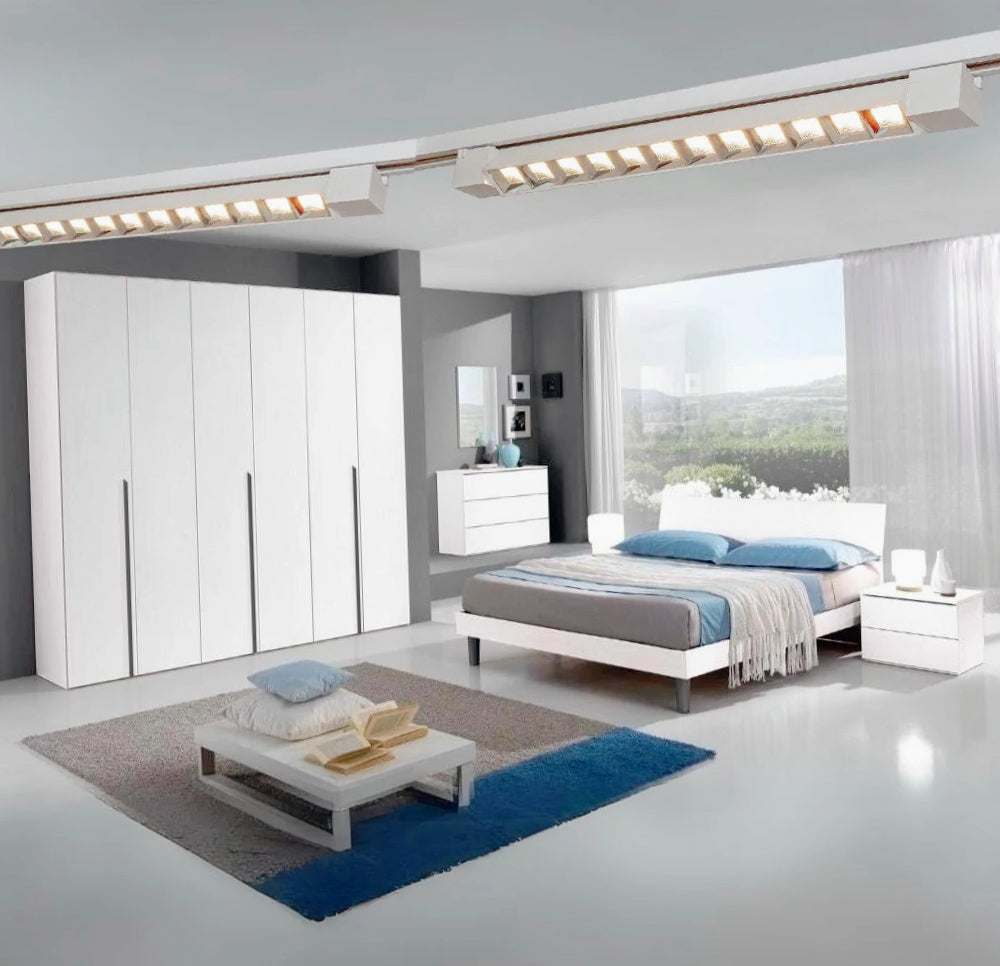 Faretto Track 12W – 6LED binario bianco/nero 3000K/4000K/6500K - ambraled