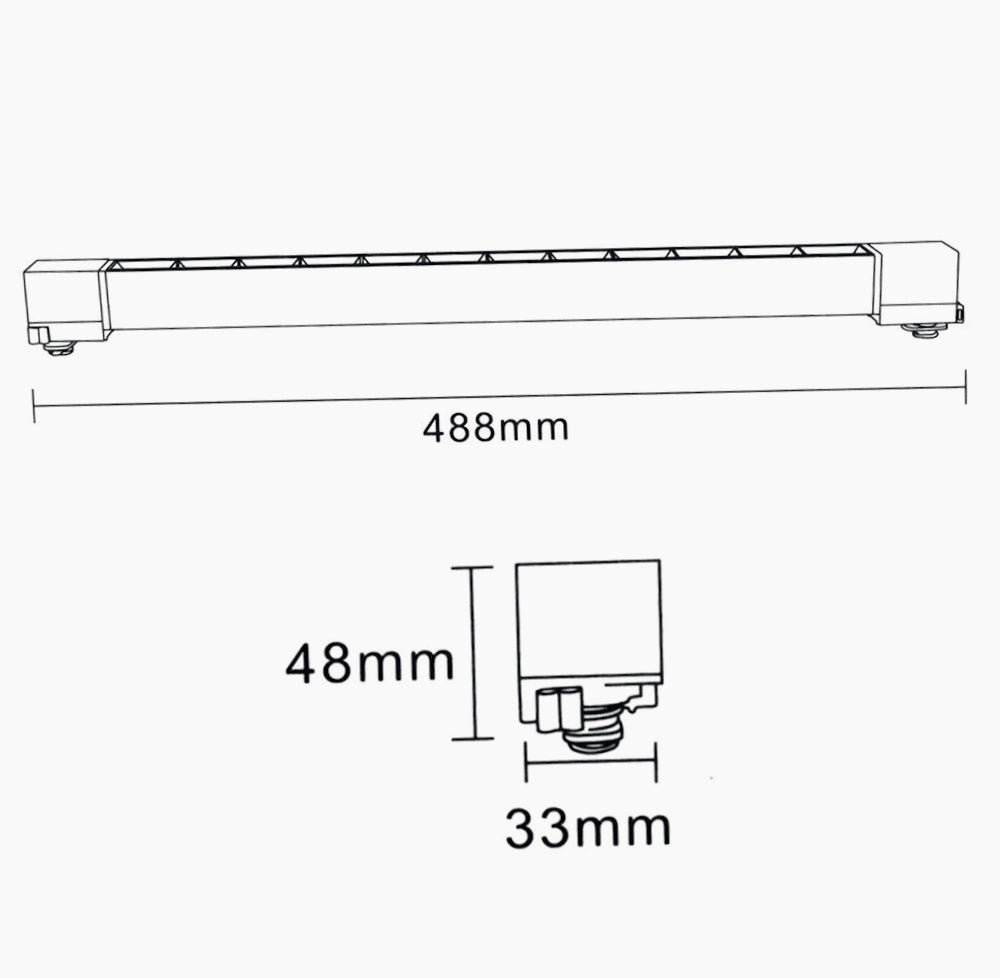 Faretto Track 26W – 12LED binario luce fredda/calda/naturale - ambraled