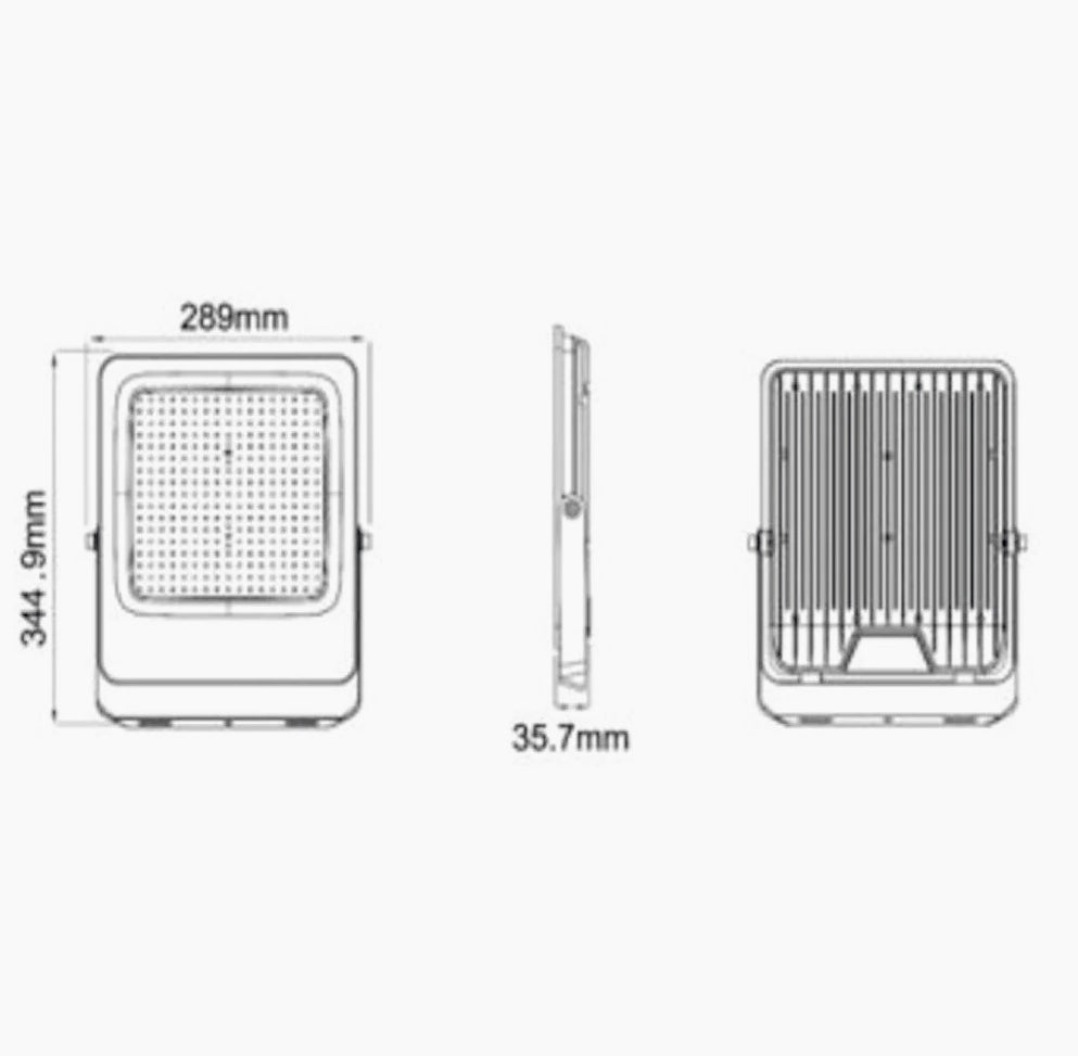 Faro LED ultra slim 200W – IP65 luce 3000K/4000K/6500K - ambraled