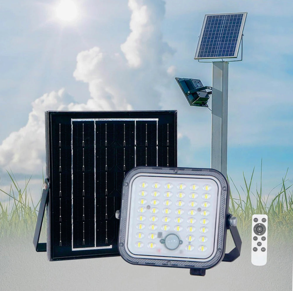 Faro solare 140/420W – crepuscolare/movimento IP65 - ambraled