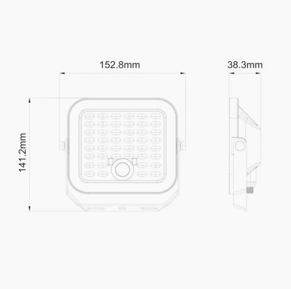 Faro solare 140/420W – crepuscolare/movimento IP65 - ambraled