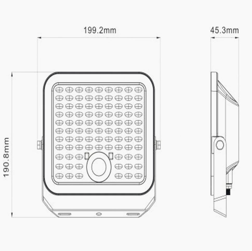 Faro solare 140/420W – crepuscolare/movimento IP65 - ambraled